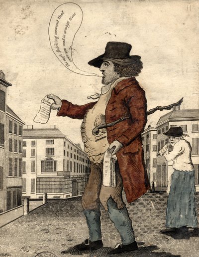 Vendedor de baladas, principios del siglo XIX de Daniel Orme