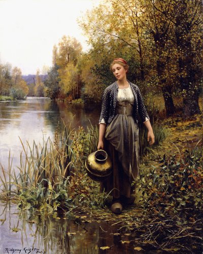 En el Borde del Agua de Daniel Ridgway Knight