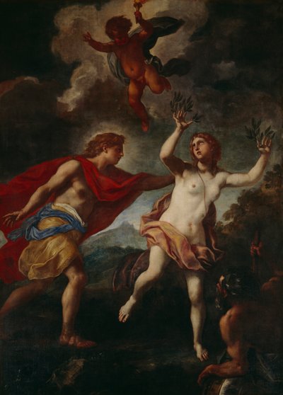 Apolo y Dafne (óleo sobre lienzo) de Daniel Seiter