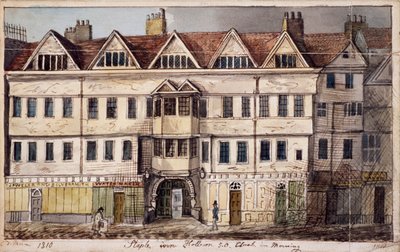Staple Inn, Londres, 1810 de Daniel Thorn
