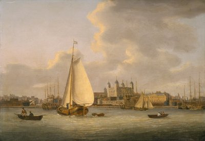La Torre de Londres desde el río, c. 1770-c. 1818 de Daniel Turner