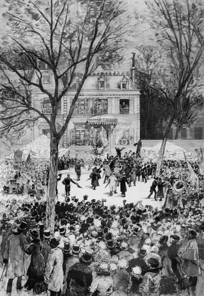 Celebración del 80º aniversario del nacimiento de Victor Hugo (1802-85) de 