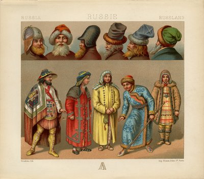 Vestimenta Rusa, 1880 de Daniel Urrabieta Vierge