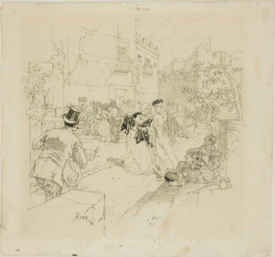 Escena callejera de Daniel Urrabieta Vierge