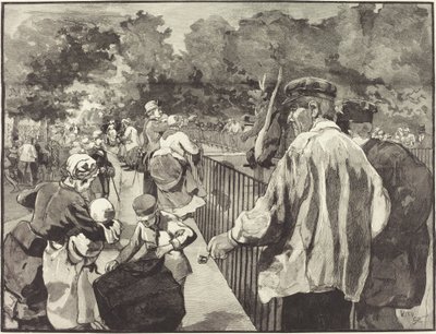 En el Jardín de las Plantas de Daniel Vierge