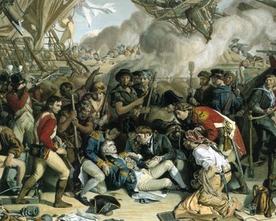 La Muerte de Nelson, (detalle) de Daniel after Maclise