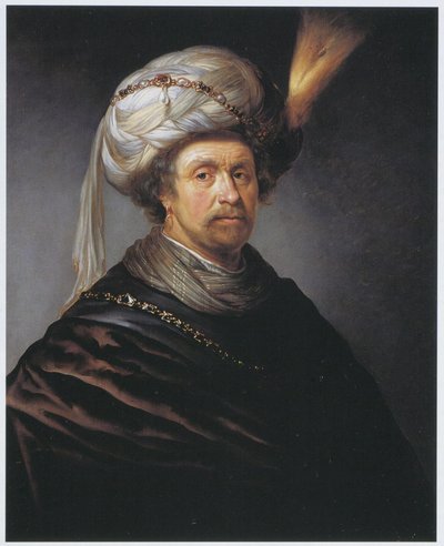 Daniel de Koninck - hombre con turbante de Daniël de Koninck