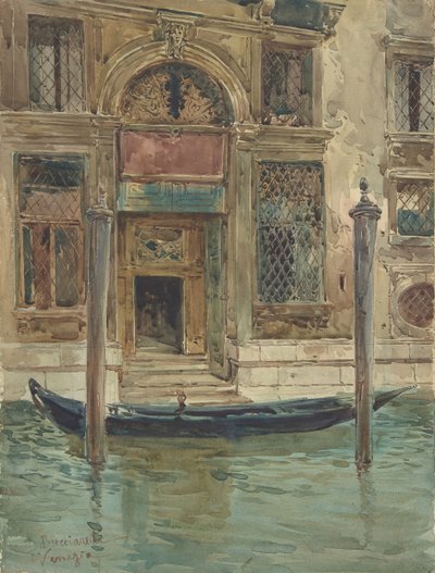 Portal de un palacio veneciano, 1839-1911 de Daniele Bucciarelli