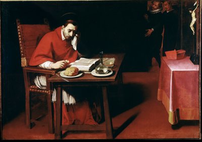 Representación de Carlos Borromeo, joven (pintura) de Daniele Crespi