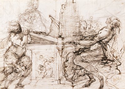 Santa Cecilia en el órgano, 1620-1629 de Daniele Crespi