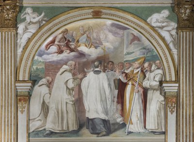 San Hugo fundador del primer monasterio cartujo, 1629 de Daniele Crespi