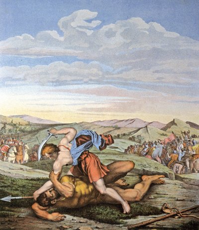 David y Goliat de Daniele da Volterra (1509 66) (after)
