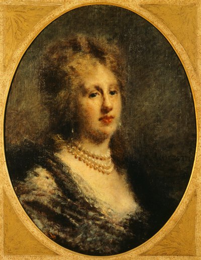 Retrato de la baronesa Frankfort, por Daniele Ranzoni de Danielle Ranzoni