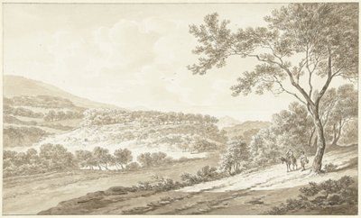 Vista de Palestrina, vista desde la Villa Adriana de Daniël Dupré