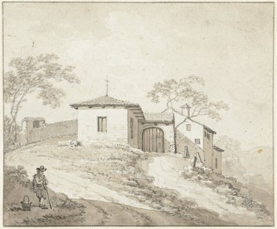 Iglesia o monasterio cerca de Bolonia de Daniël Dupré