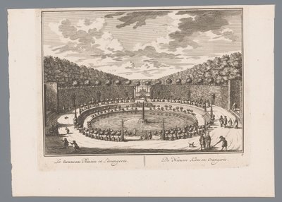 Vista de un estanque con fuente en el jardín de Slot Zeist
Le nouveau bassen et l