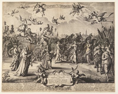 El coche triunfal del príncipe Hendrik de Orange de Daniël van den Bremden