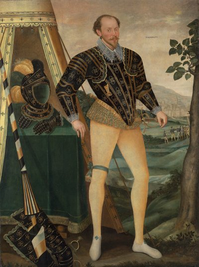 Sir William Drury, de Hawstead, Suffolk (1550-1590) de Daniël van den Queborne