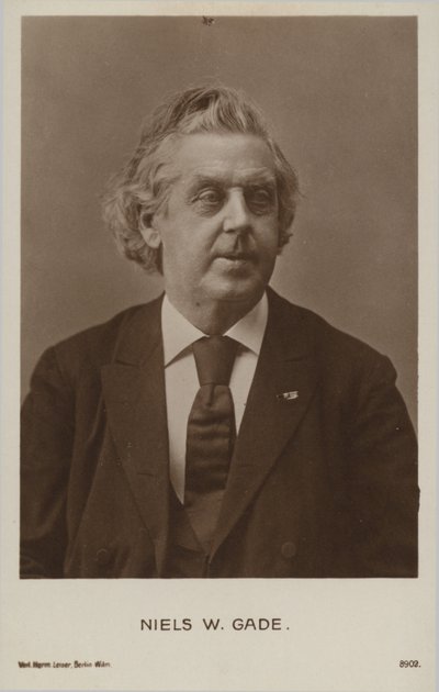 Niels Wilhelm Gade, compositor, director, violinista, organista y profesor danés (1817-1890) de Danish Photographer