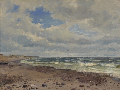 Una playa con dunas. La costa oeste de Jutlandia de Dankvart Dreyer