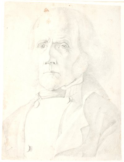 Un anciano con cabello largo de Dankvart Dreyer