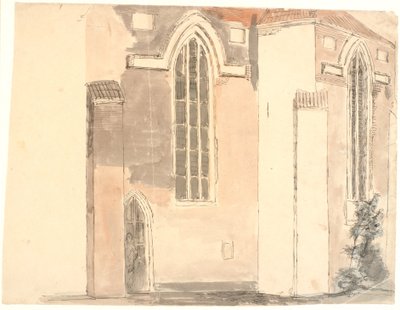 Parte de la iglesia de San Juan en Odense de Dankvart Dreyer