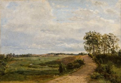 Carretera a través de las colinas. Estudio de Dankvart Dreyer