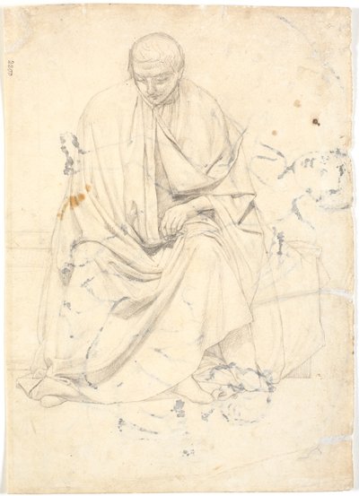 Estudio para una figura de apóstol o similar de Dankvart Dreyer