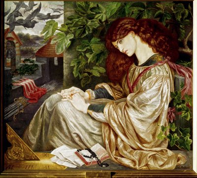 La Pia ... (pintura sobre lienzo) de Dante Gabriel (after) Rossetti