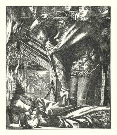 La Dama de Shalott de Dante Gabriel (after) Rossetti