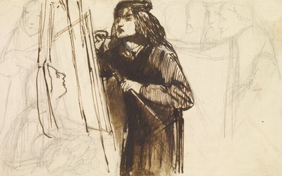 Un Pintor en el Trabajo, 1850-1852 de Dante Gabriel Charles Rossetti