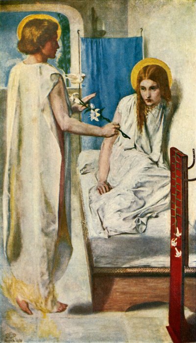 Ecce Ancilla Domini, 1849-1850, c1912 de Dante Gabriel Charles Rossetti