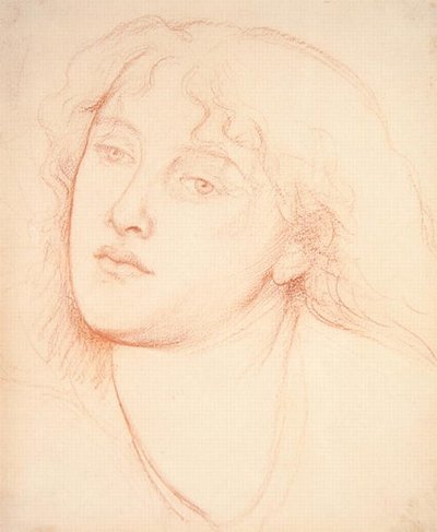 Cabeza de una mujer de Dante Gabriel Charles Rossetti