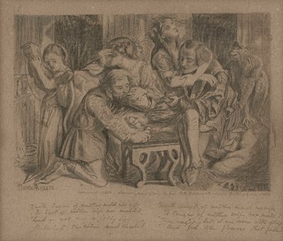 Hesterna Rosa, 1850 de Dante Gabriel Charles Rossetti