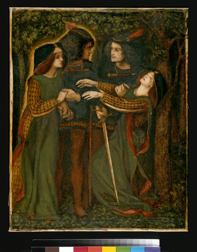 Cómo se encontraron, c.1850-60 de Dante Gabriel Charles Rossetti