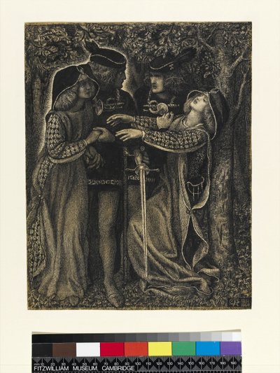 Cómo se encontraron, c.1850-60 de Dante Gabriel Charles Rossetti