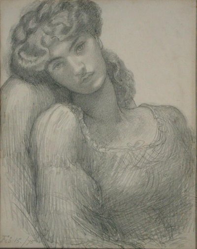 Sra. Morris (1839-1914) de Dante Gabriel Charles Rossetti