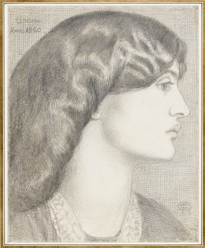 Sra. William Morris, 1860 de Dante Gabriel Charles Rossetti