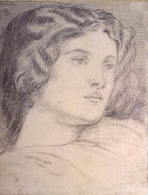 Cabeza de retrato de Fanny Cornforth, c.1862-5 de Dante Gabriel Charles Rossetti