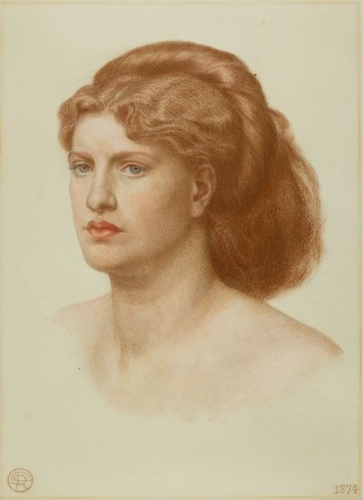 Retrato de Fanny Cornforth, Cabeza y Hombros, 1874 de Dante Gabriel Charles Rossetti