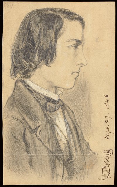 Retrato de William Michael Rossetti de Dante Gabriel Charles Rossetti