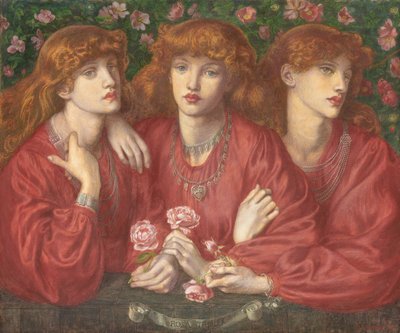 Rosa Triplex: Un triple retrato de May Morris, 1874 de Dante Gabriel Charles Rossetti