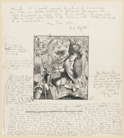 Santa Cecilia, The Moxon Tennyson, c.1857 de Dante Gabriel Charles Rossetti