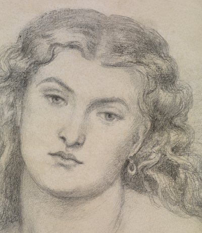 Estudio para "Venus Verticordia" de Dante Gabriel Charles Rossetti