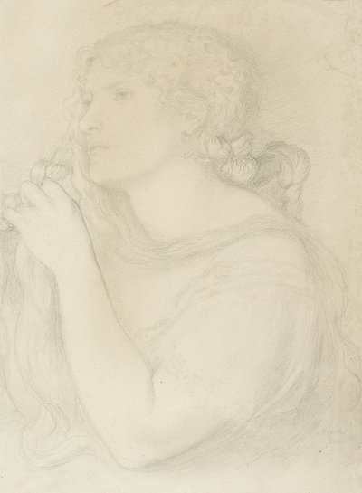 Estudio de Fanny Cornforth, 1863 de Dante Gabriel Charles Rossetti