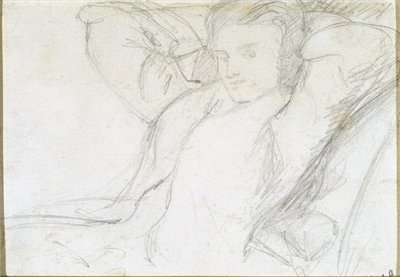 Estudio de una Dama Sentada, 1860 de Dante Gabriel Charles Rossetti