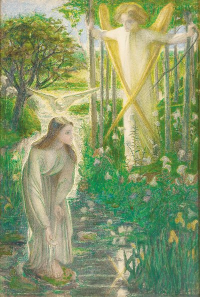 La Anunciación, 1855 de Dante Gabriel Charles Rossetti