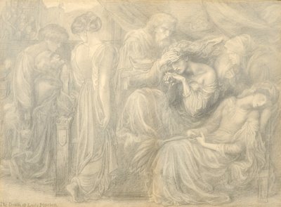 La Muerte de Lady Macbeth, c.1875 de Dante Gabriel Charles Rossetti
