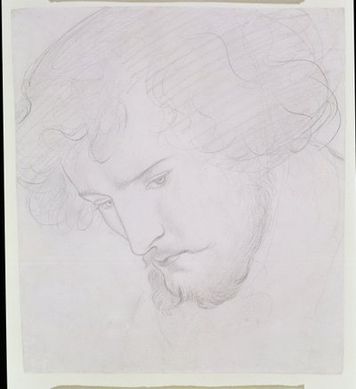 La semilla de David - Estudio para David, 1859-1862 de Dante Gabriel Charles Rossetti