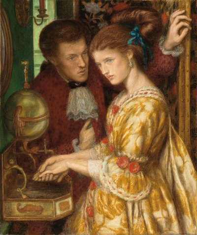 Lavándose las manos, 1865 de Dante Gabriel Charles Rossetti